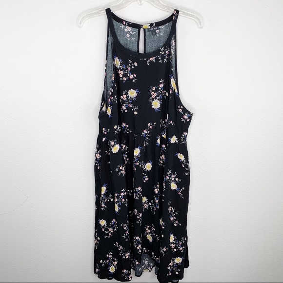torrid Dresses & Skirts - Torrid Black Floral Dress A321